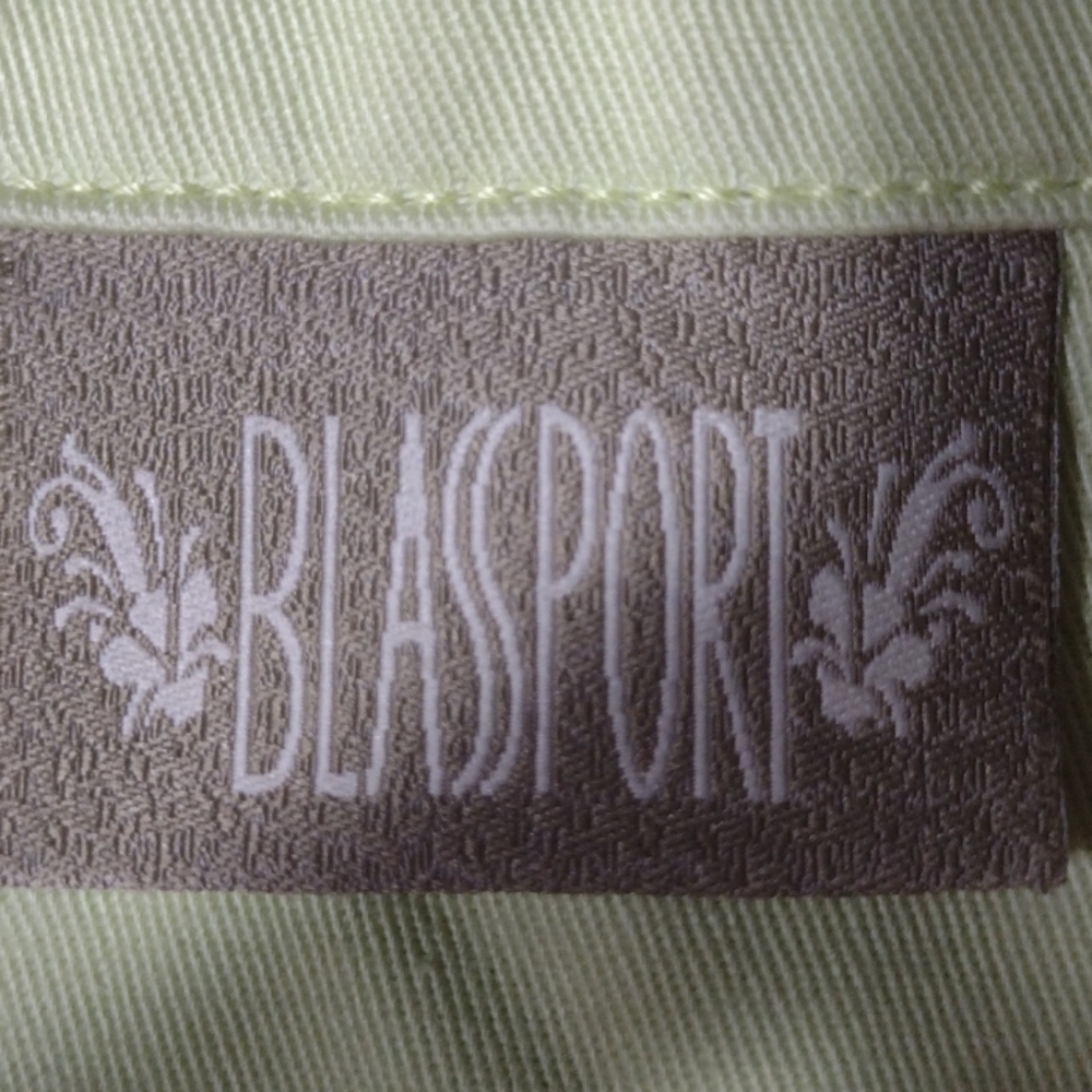 Bill Blass lime green denim jeans jacket XL - Picture 5 of 7
